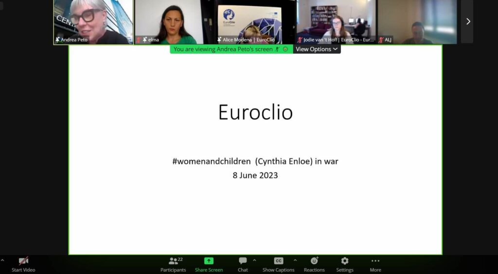 Experiencia de mujeres y niños en tiempos de guerra