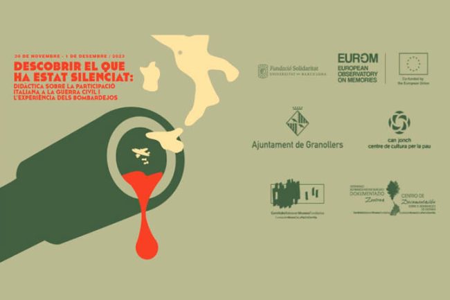 Descubrir lo que se ha silenciado: La enseñanza de la participación italiana en la Guerra Civil y la experiencia de los bombardeos. 30 de noviembre – 1 de diciembre de 2023 Descubrir lo que se ha silenciado: La enseñanza de la participación italiana en la Guerra Civil y la experiencia de los bombardeos. 30 de noviembre - 1 de diciembre de 2023
