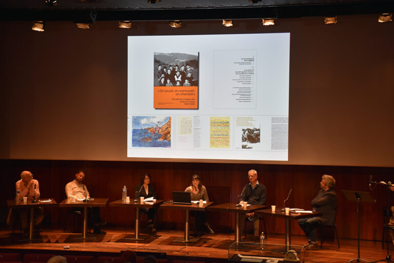 Lecture at the French national Library on the occasion of the book’s publication, on April 13 2022 © Maison d’Izieu