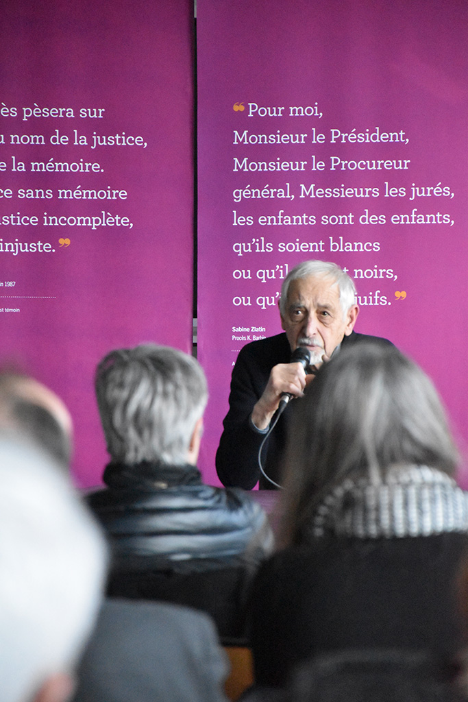 Samuel Pintel testifying in front of diplomats and ambassadors of the UN (Geneva) on February 8 2023 © Maison d’Izieu